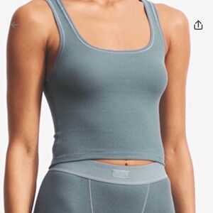 Skims cotton rib tank in kyanite xs